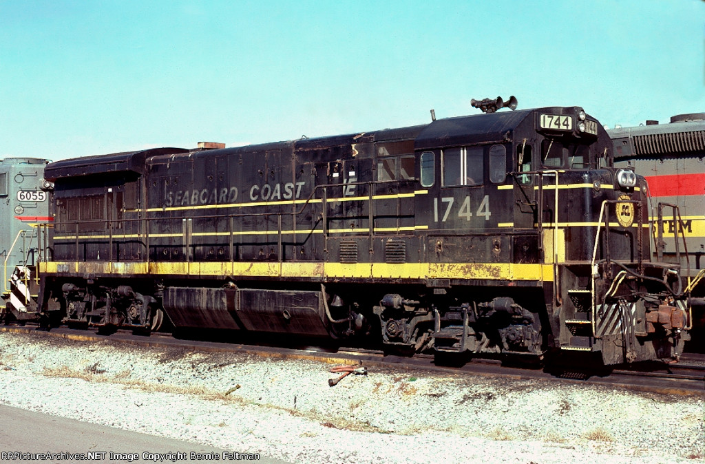 Seaboard Coast Line U33B #1744, in the Boyles Yard engine terminal, 